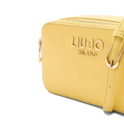 Borsa Donna a Tracolla LIU JO Better con Motivo a Rombi Giallo Crema