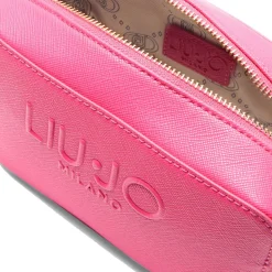 Borsa Donna a Tracolla LIU JO con Logo in Rilievo Dark Pink