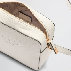 Borsa Donna a Tracolla LIU JO con Logo in Rilievo Off White