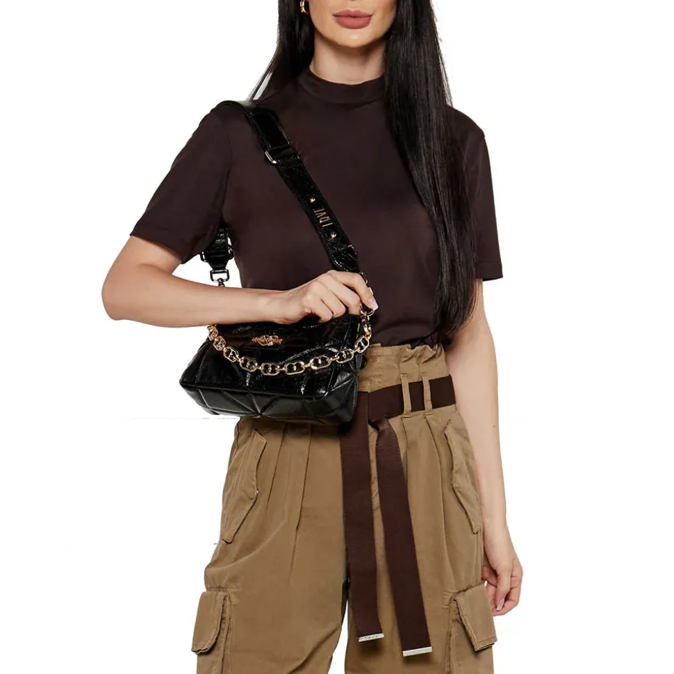 Borsa Donna a Tracolla LOVE MOSCHINO linea Geometric Quilted Trapuntata Nera