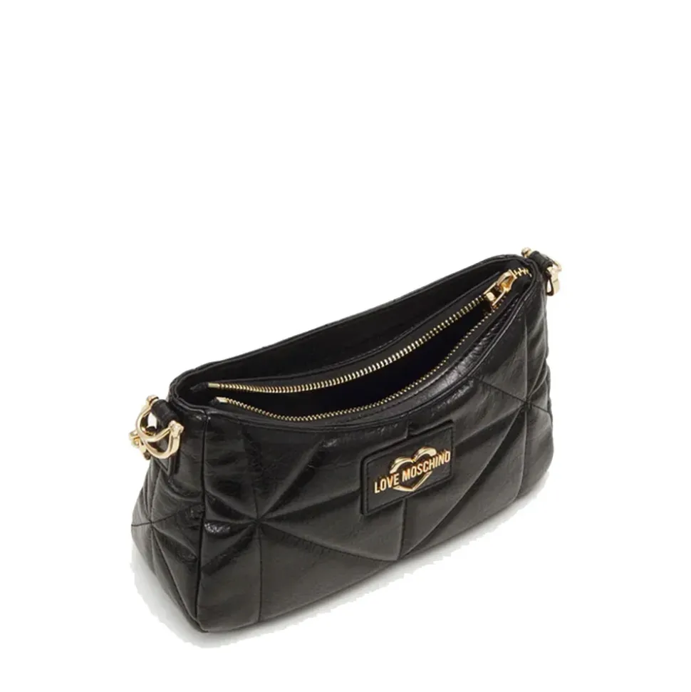 Borsa Donna a Tracolla LOVE MOSCHINO linea Geometric Quilted Trapuntata Nera