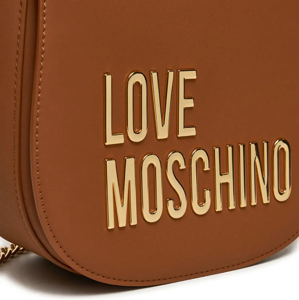 Borsa Donna a Tracolla LOVE MOSCHINO linea Bold Bag color Noce
