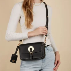 Borsa Donna a Tracolla LOVE MOSCHINO linea Logo Eyelet Nera