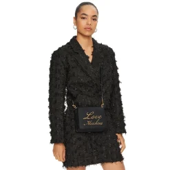 Borsa Donna a Tracolla LOVE MOSCHINO linea Lovely Chain colore Nero