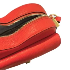 Borsa Donna a Tracolla Mini COCCINELLE a Forma di Cuore in Pelle Gazpacho linea Beat Soft