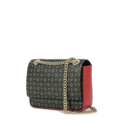 Borsa Donna a Tracolla POLLINI linea Heritage Logo Classic Nero e Lacca