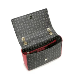 Borsa Donna a Tracolla POLLINI linea Heritage Logo Classic Nero e Lacca