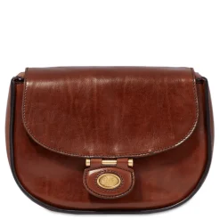 Borsa Donna a Tracolla Small THE BRIDGE linea Dora in Pelle Marrone