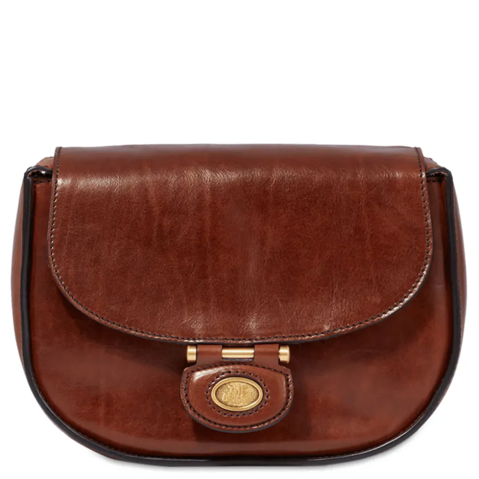 Borsa Donna a Tracolla Small THE BRIDGE linea Dora in Pelle Marrone
