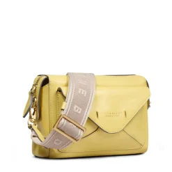 Borsa Donna a Tracolla THE BRIDGE linea Frida in Pelle Giallo Banana