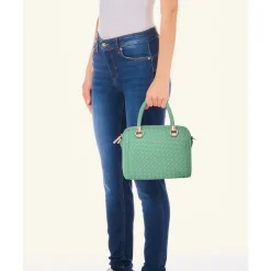 Borsa Donna Bauletto a Mano LIU JO Better Intrecciato Dust Jade