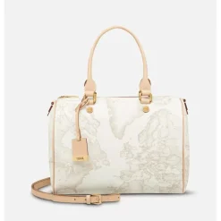 Borsa Donna Bauletto Medio 1A Classe Alviero Martini linea Geo White D080