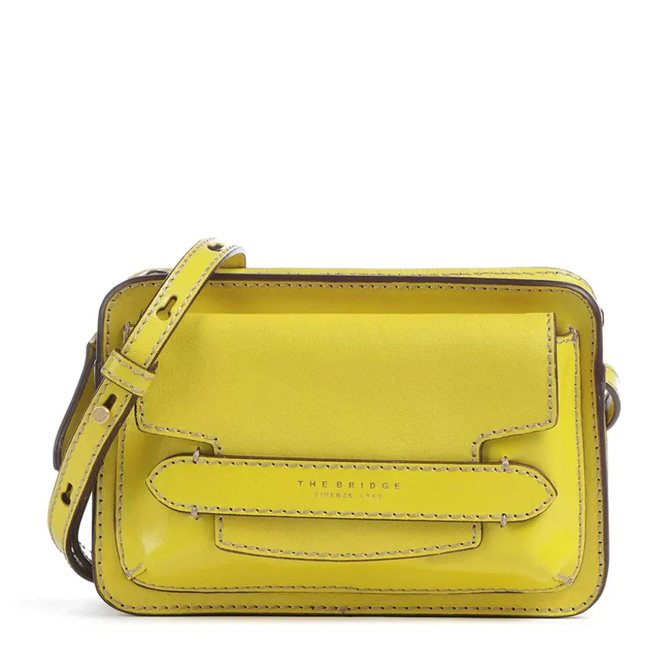 Borsa Donna Camera Case a Tracolla THE BRIDGE linea Lucrezia in Pelle color Lime