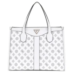 Borsa Donna GUESS a Mano con Tracolla Linea Silvana Colore White Logo