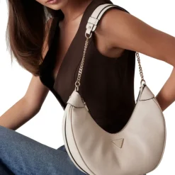 Borsa Donna Hobo a Spalla GUESS Linea Fedora colore Bone