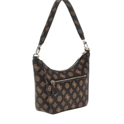 Borsa Donna Hobo a Spalla GUESS Linea Dorys Colore Mocha Logo