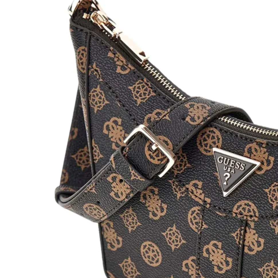 Borsa Donna Hobo a Spalla GUESS Linea Dorys Colore Mocha Logo