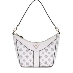 Borsa Donna Hobo a Spalla GUESS Linea Dorys Colore White Logo