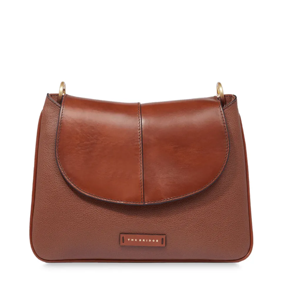 Borsa Donna Hobo a Spalla THE BRIDGE linea Elisabetta in Pelle Marrone