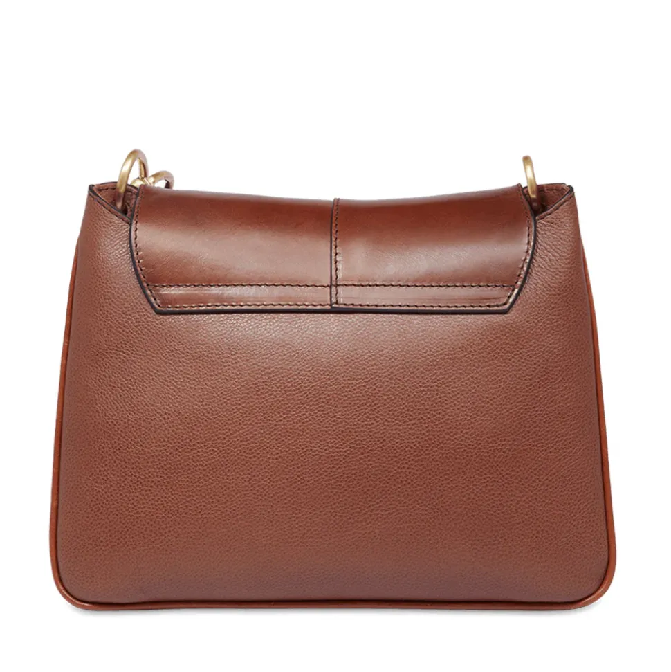 Borsa Donna Hobo a Spalla THE BRIDGE linea Elisabetta in Pelle Marrone