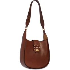 Borsa Donna Hobo THE BRIDGE linea Dora in Pelle Marrone