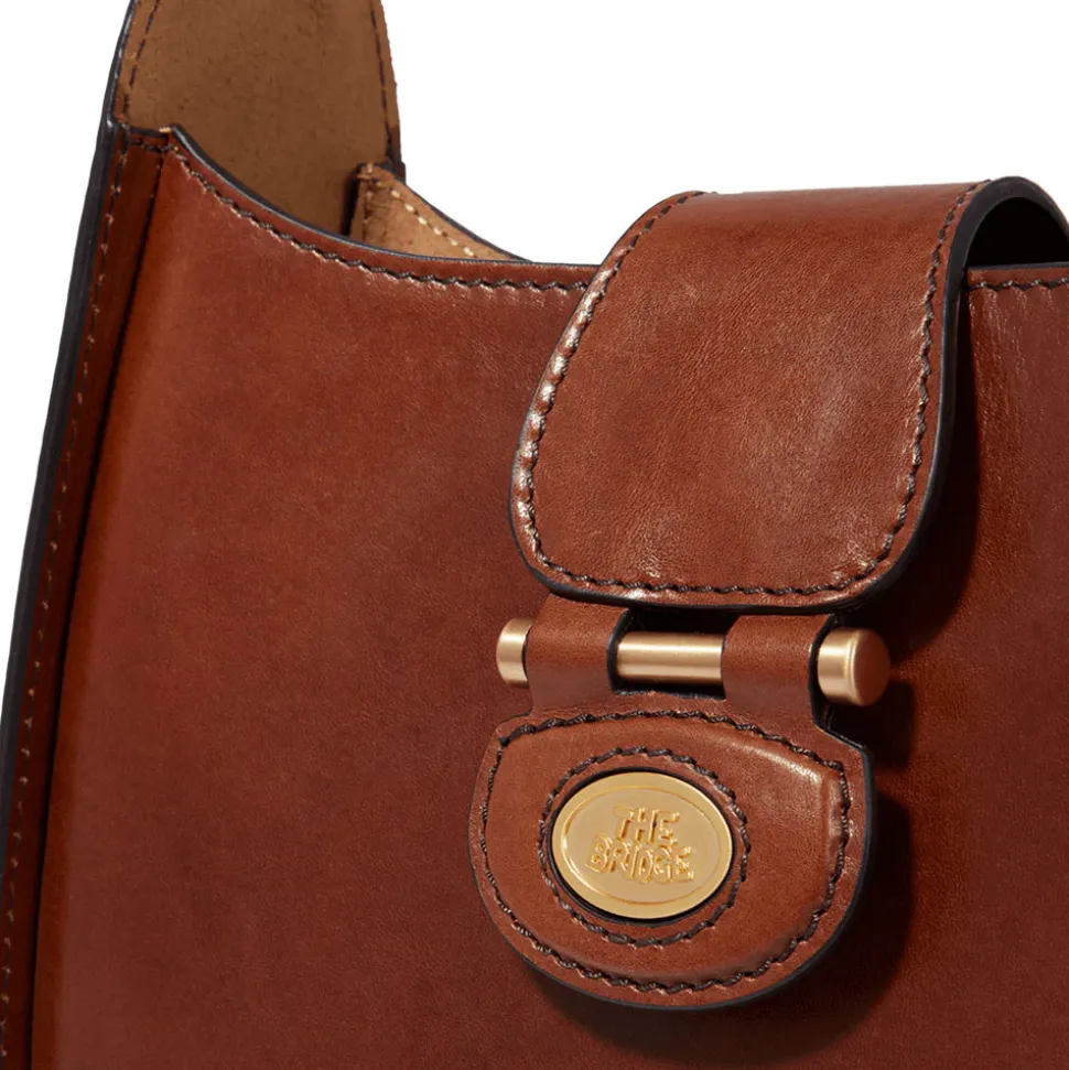 Borsa Donna Hobo THE BRIDGE linea Dora in Pelle Marrone