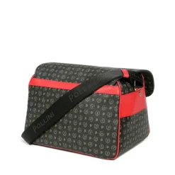 Borsa Donna Messenger Multitasche POLLINI Linea Heritage Logo Classic Nero e Lacca