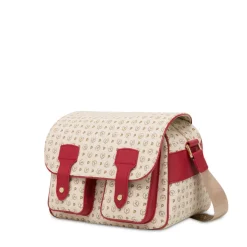 Borsa Donna Messenger Multitasche POLLINI Linea Heritage Logo Classic Avorio e Lacca