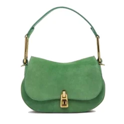 Borsa Donna Mini a Mano COCCINELLE in Pelle Linea Magie Suede Colore Peppermint