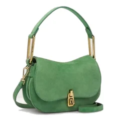 Borsa Donna Mini a Mano COCCINELLE in Pelle Linea Magie Suede Colore Peppermint