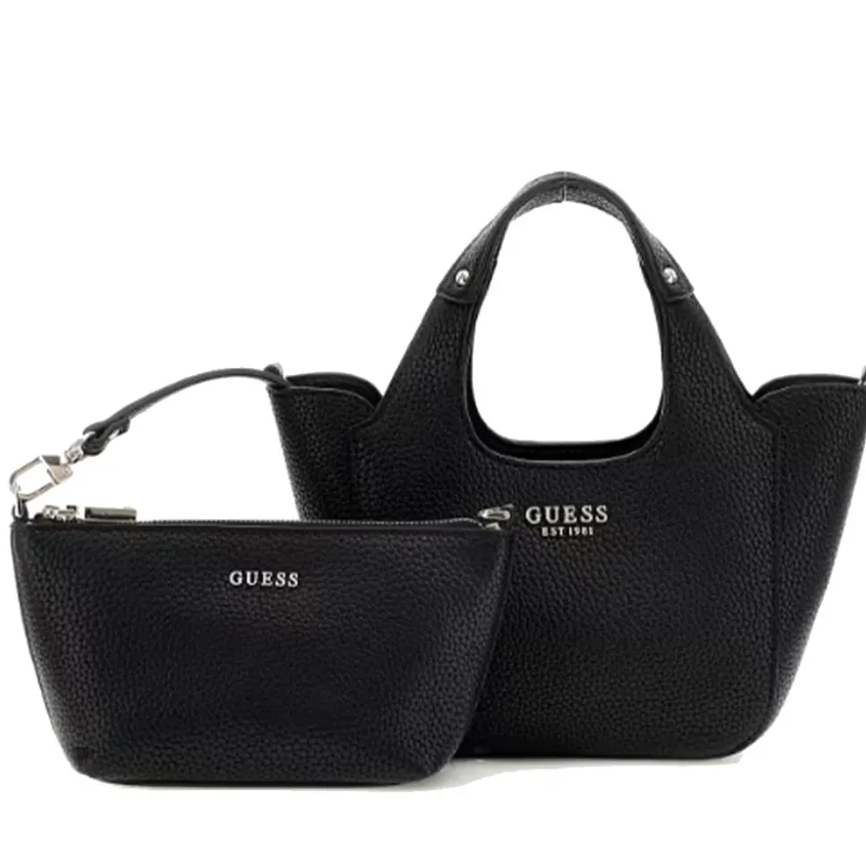 Borsa Donna Mini a Mano GUESS Linea Helina Mini colore Nero