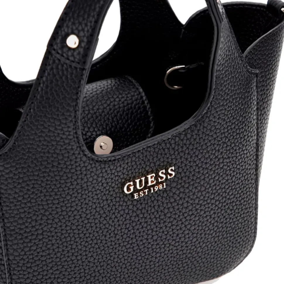 Borsa Donna Mini a Mano GUESS Linea Helina Mini colore Nero