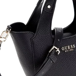 Borsa Donna Mini a Mano GUESS Linea Helina Mini colore Nero