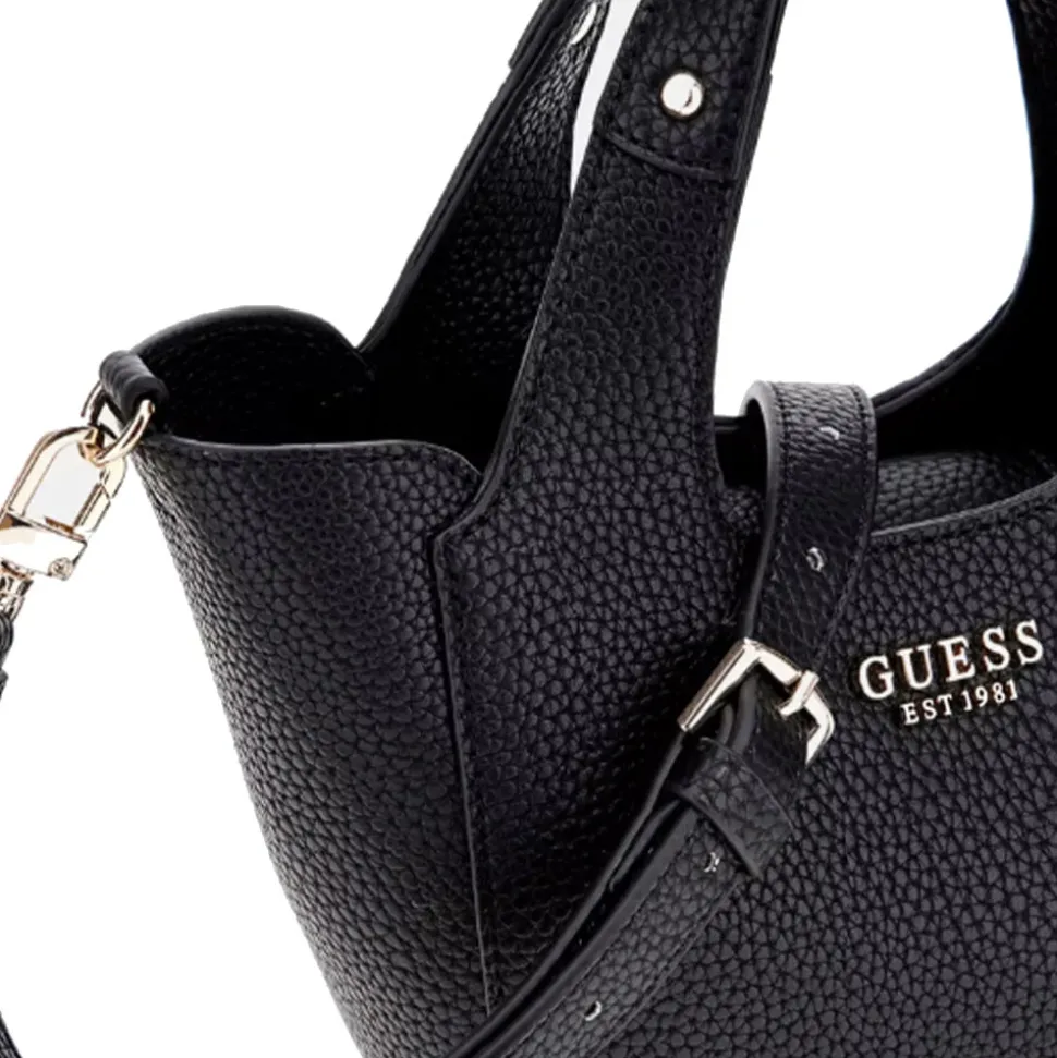 Borsa Donna Mini a Mano GUESS Linea Helina Mini colore Nero