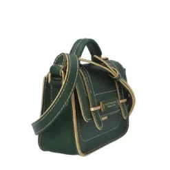 Borsa Donna Mini a Mano THE BRIDGE linea Ester in Pelle Verde Smeraldo