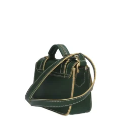 Borsa Donna Mini a Mano THE BRIDGE linea Ester in Pelle Verde Smeraldo