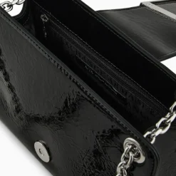 Borsa Donna Mini a Tracolla Chiusa con Patta e Clip ARMANI EXCHANGE Colore Nero