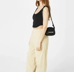 Borsa Donna Mini a Tracolla LOVE MOSCHINO linea Shiny Quilted colore Nero