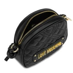 Borsa Donna Mini a Tracolla LOVE MOSCHINO linea Shiny Quilted colore Nero