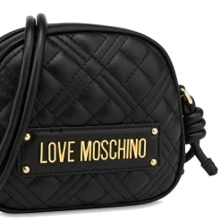 Borsa Donna Mini a Tracolla LOVE MOSCHINO linea Shiny Quilted colore Nero