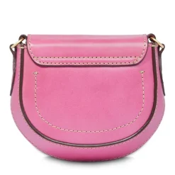 Borsa Donna Mini a Tracolla THE BRIDGE linea Bettina in Pelle Rosa Lipstick