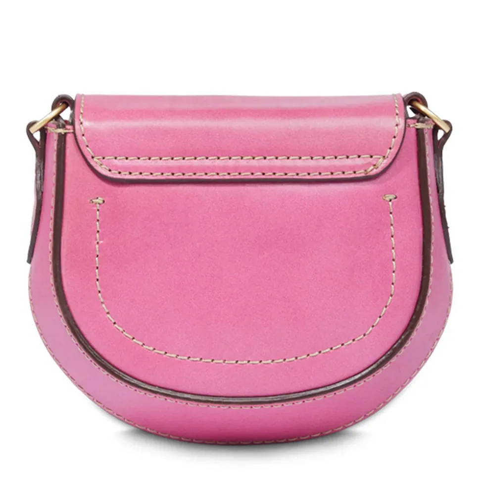 Borsa Donna Mini a Tracolla THE BRIDGE linea Bettina in Pelle Rosa Lipstick