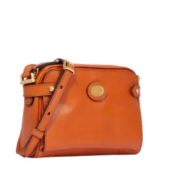 Borsa Donna Mini Bag a Tracolla THE BRIDGE linea Story in Pelle Arancione