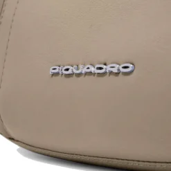 Borsa Donna PIQUADRO linea Circle in Tessuto Riciclato e Pelle Beige - BD6657W92T