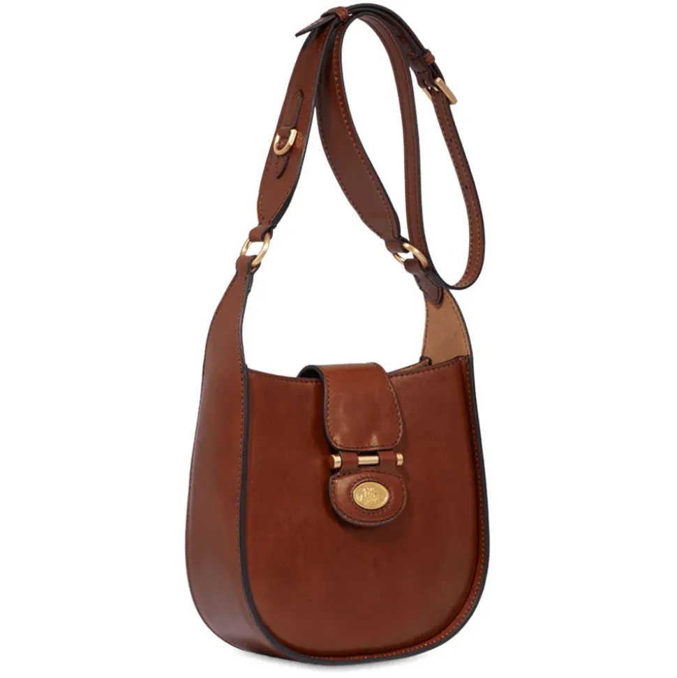 Borsa Donna Secchiello a Tracolla THE BRIDGE linea Dora in Pelle Marrone