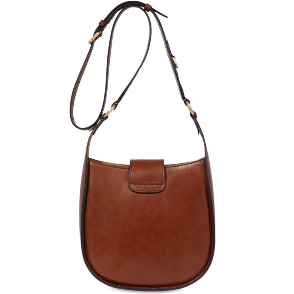 Borsa Donna Secchiello a Tracolla THE BRIDGE linea Dora in Pelle Marrone