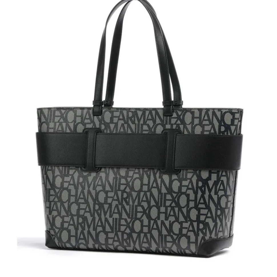 Borsa Donna Shopper a Spalla ARMANI EXCHANGE Colore Beige - Nero
