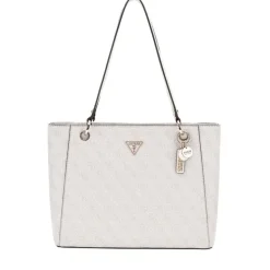 Borsa Donna Shopper a Spalla GUESS Linea Noelle colore Bone Logo