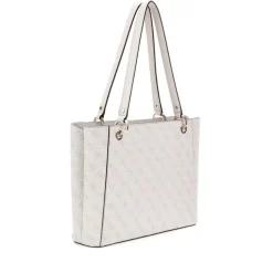 Borsa Donna Shopper a Spalla GUESS Linea Noelle colore Bone Logo