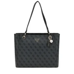 Borsa Donna Shopper a Spalla GUESS Linea Noelle colore Coal Logo